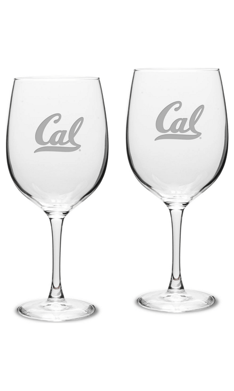 UC Berkeley - Set of 2 Red Wine Glass - 19 oz - ONLINE ONLY!