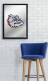 Gonzaga Bulldogs: Spike - Framed Mirrored Wall Sign - Blue - ONLINE ONLY!