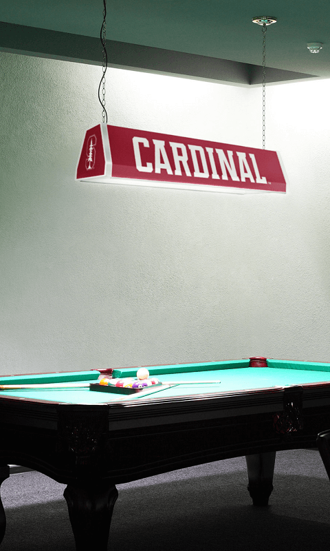 Stanford Cardinal: Cardinal - Standard Pool Table Light - ONLINE ONLY