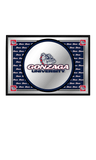 Gonzaga Bulldogs: Team Spirit - Framed Mirrored Wall Sign - Blue Background - ONLINE ONLY!