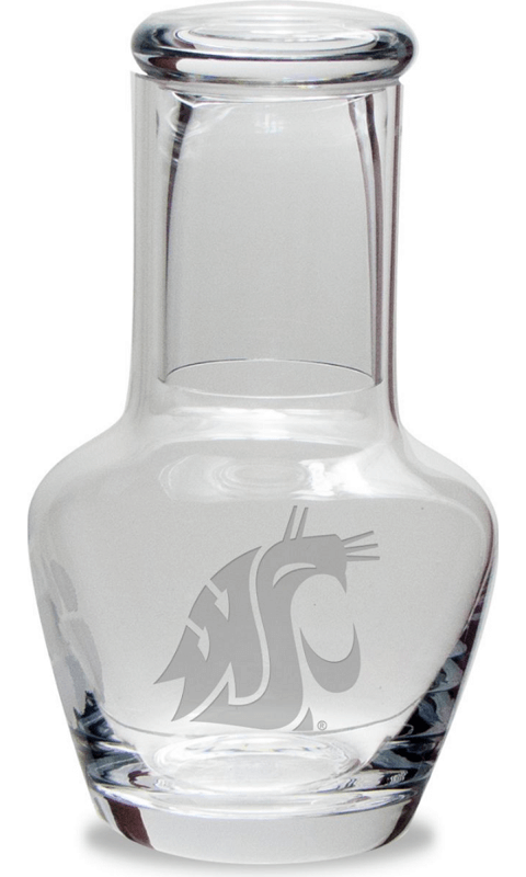 WSU Crystal Waldorf Water Carafe with Glass - ONLINE ONLY!
