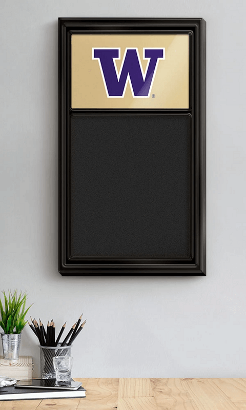 Washington Huskies: Chalk Note Board - Gold and Black - ONLINE ONLY!