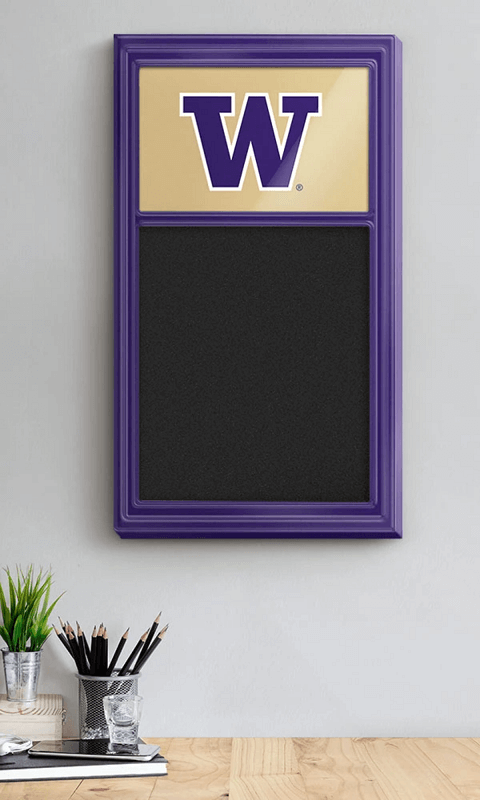 Washington Huskies: Chalk Note Board - Gold and Purple - ONLINE ONLY!