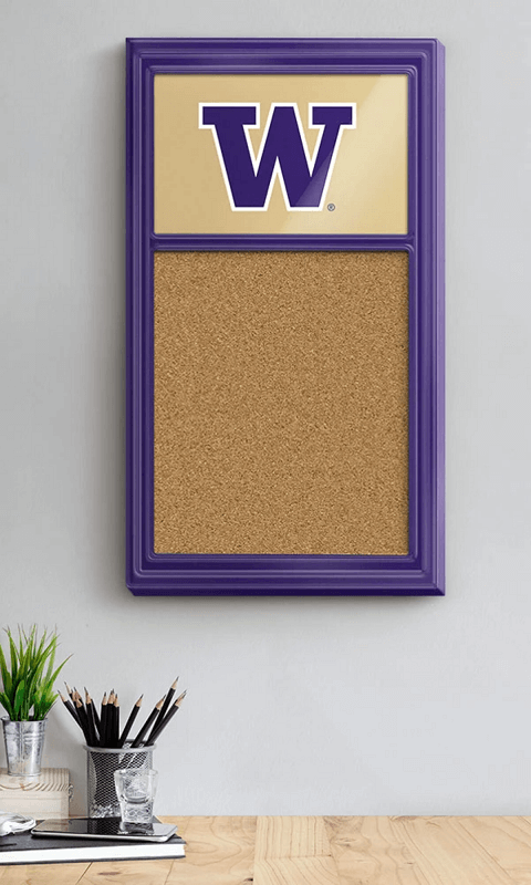 Washington Huskies: Cork Note Board - Gold and Black - ONLINE ONLY!