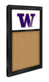 Washington Huskies: Cork Note Board - White and Black - ONLINE ONLY!