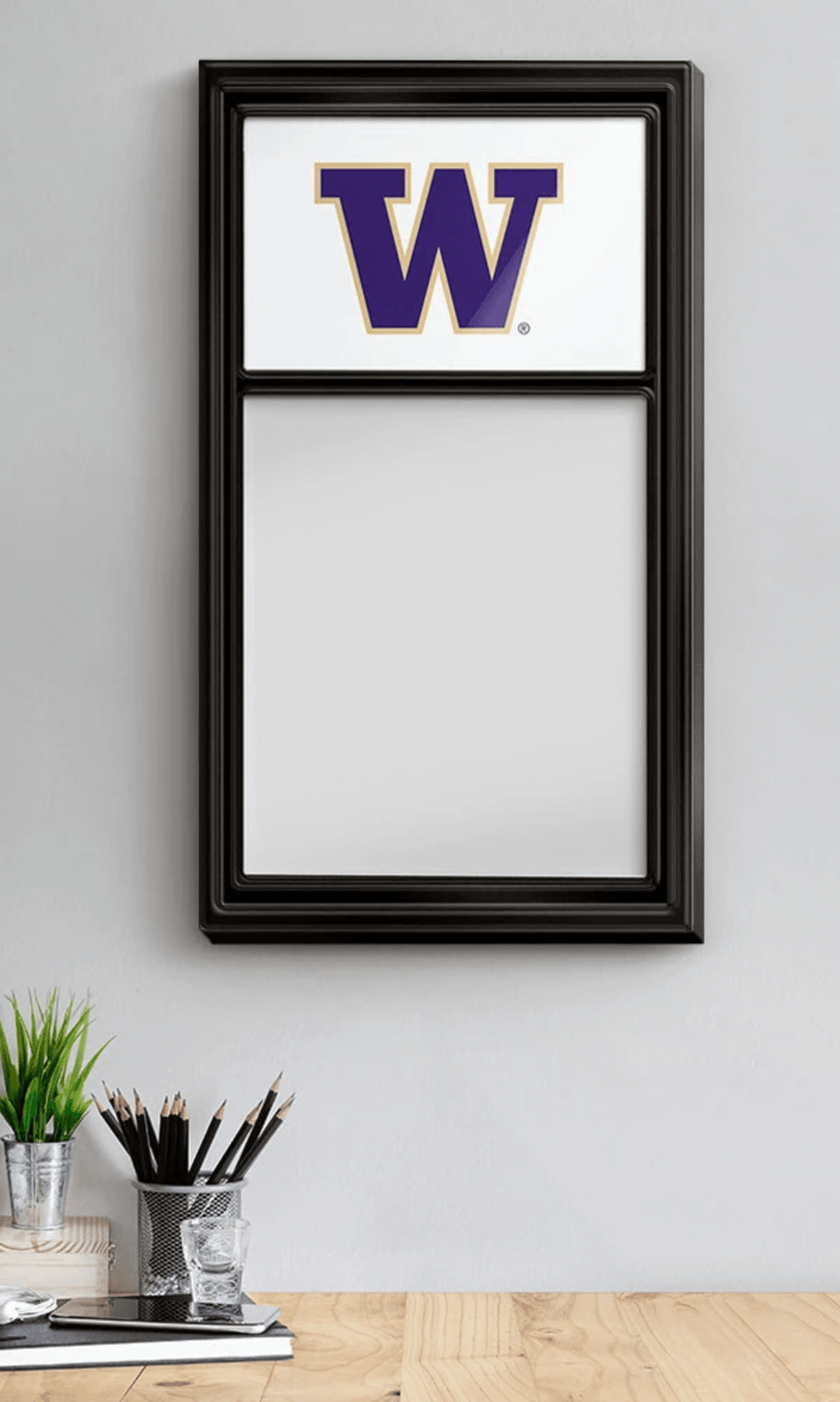 Washington Huskies: Dry Erase Note Board - White and Black - ONLINE ONLY!