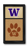 Washington Huskies Dual Logo - Cork Note Board - Gold and Black - ONLINE ONLY!