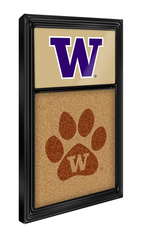 Washington Huskies Dual Logo - Cork Note Board - Gold and Black - ONLINE ONLY!