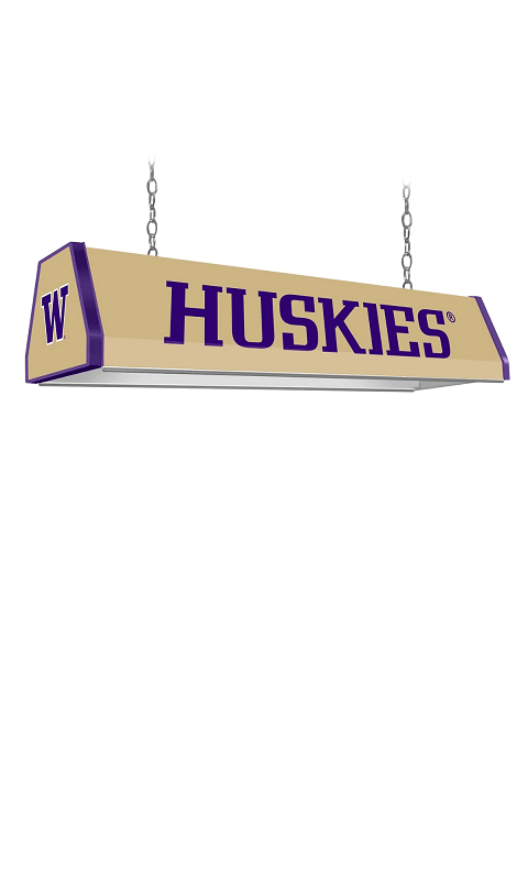 Washington Huskies: Huskies - Standard Pool Table Light - Gold - ONLINE ONLY!