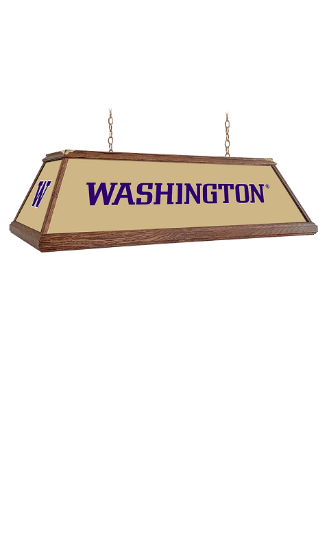 Washington Huskies: Premium Wood Pool Table Light - Gold - ONLINE ONLY!