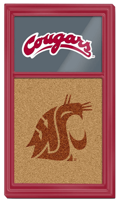 Washington State Cougars: Dual Logos - Cork Note Board - ONLINE ONLY!