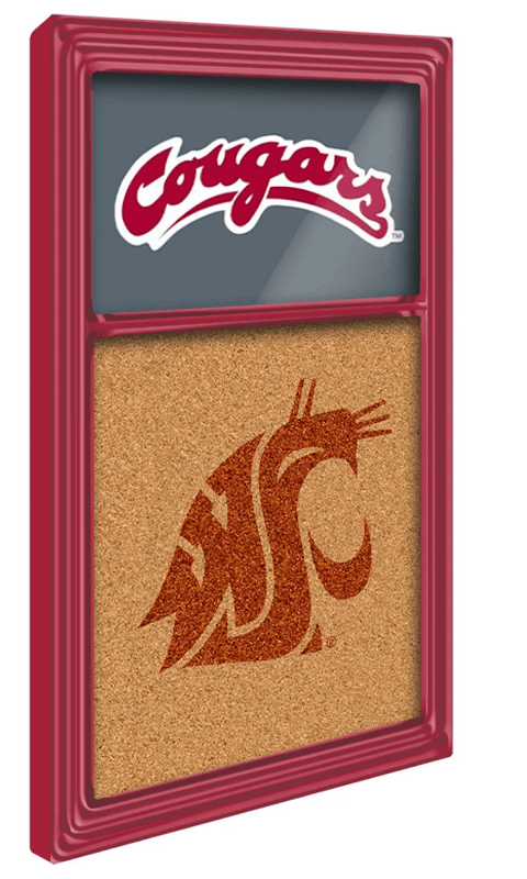 Washington State Cougars: Dual Logos - Cork Note Board - ONLINE ONLY!