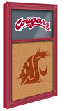 Washington State Cougars: Dual Logos - Cork Note Board - ONLINE ONLY!