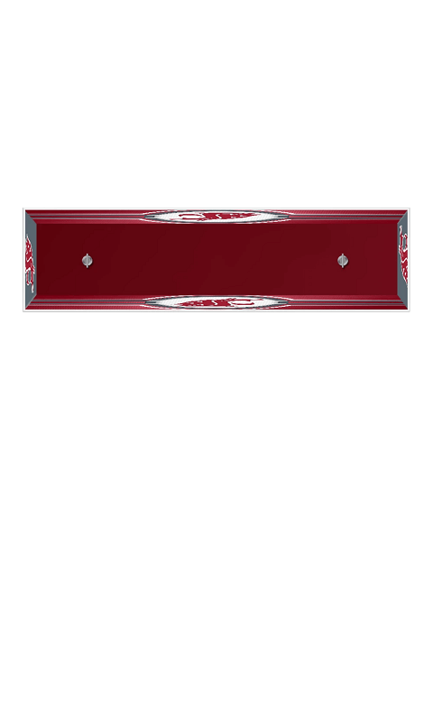 Washington State Cougars: Edge Glow Pool Table Light - Crimson - ONLINE ONLY!