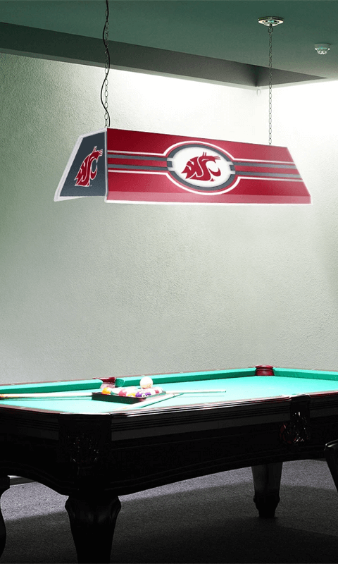 Washington State Cougars: Edge Glow Pool Table Light - Crimson - ONLINE ONLY!