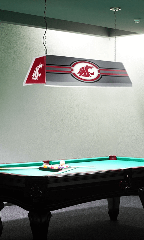 Washington State Cougars: Edge Glow Pool Table Light - Gray - ONLINE ONLY!