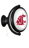 Washington State Cougars: Original Oval Rotating Lighted Wall Sign - White - ONLINE ONLY!