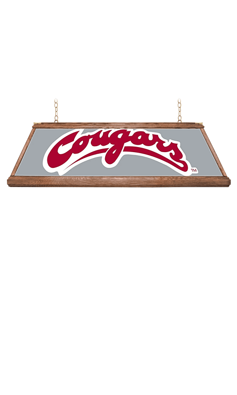 Washington State Cougars: Premium Wood Pool Table Light - Gray - ONLINE ONLY!